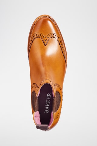 Boots Chelsea en cuir Sabrina - Camel