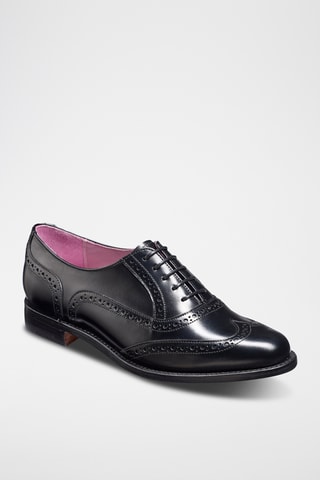 Richelieus en cuir Freya - Noir