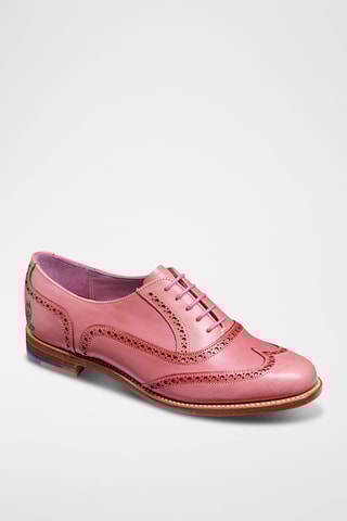 Richelieus en cuir Santina - Rose
