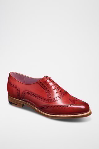 Richelieus en cuir Fearne - Rouge 