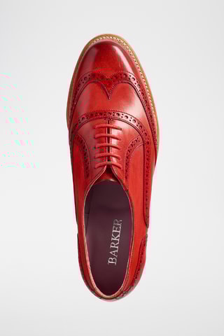 Richelieus en cuir Fearne - Rouge 