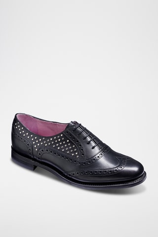 Richelieus en cuir Freya - Noir