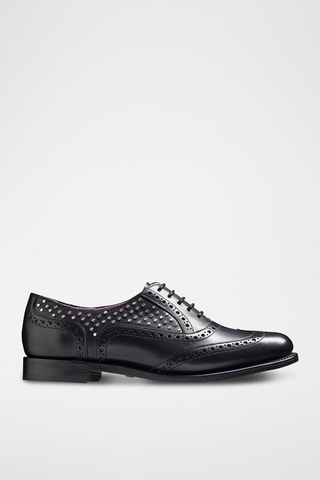Richelieus en cuir Freya - Noir