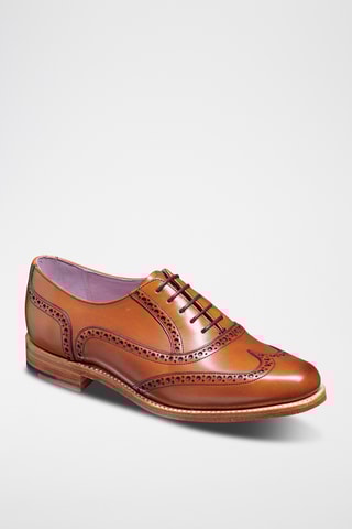Richelieus en cuir Fearne - Marron