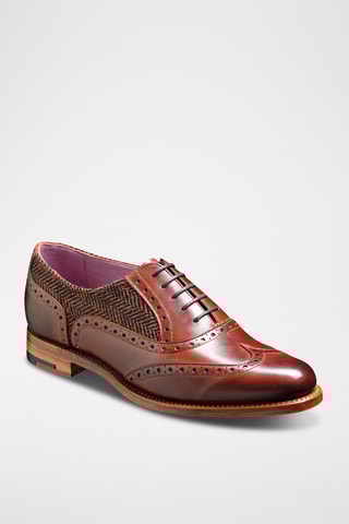 Richelieus en cuir Freya - Marron
