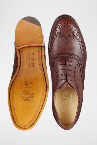 Richelieus en cuir Padstow - Marron