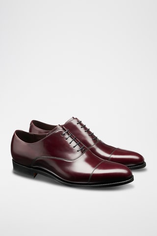 Richelieus en cuir Winsford - Bordeaux