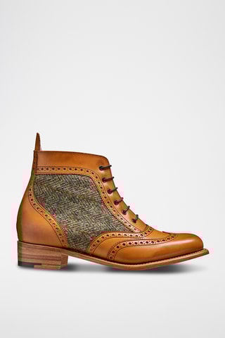 Boots en cuir de veau Grace - Marron clair