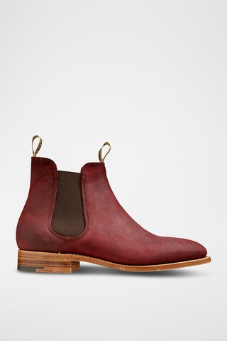 Boots Chelsea en nubuck Gina - Bordeaux