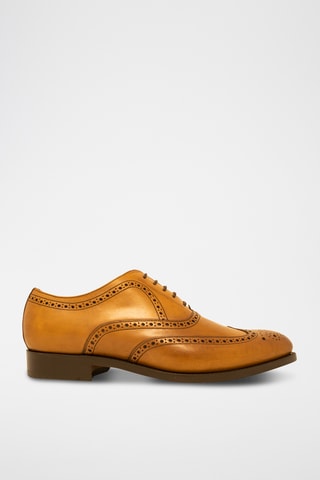 Richelieus en cuir Cranford - Marron clair