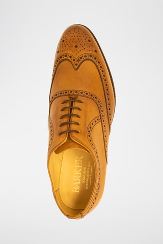 Richelieus en cuir Cranford - Marron clair