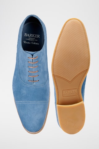 Richelieus en nubuck Pullman - Bleu cobalt