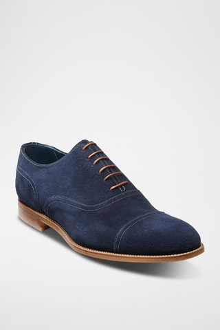 Richelieus en nubuck Pullman - Bleu marine