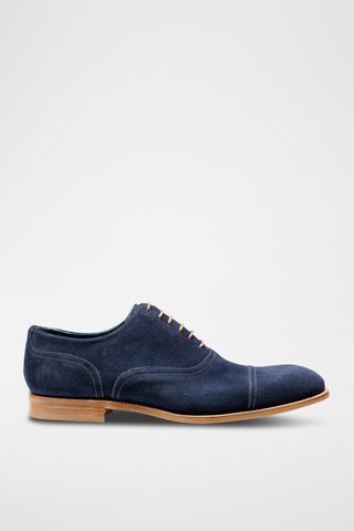Richelieus en nubuck Pullman - Bleu marine