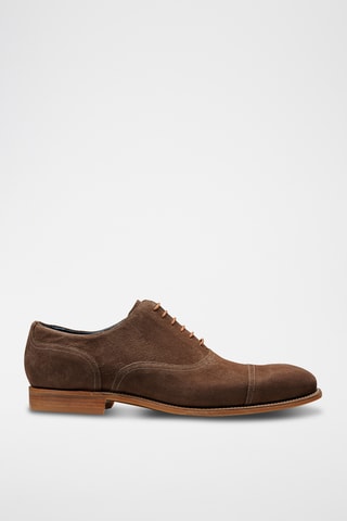Richelieus en nubuck Pullman - Marron clair