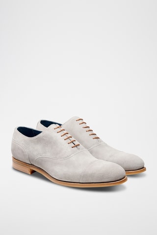 Richelieus en nubuck Pullman - Gris clair