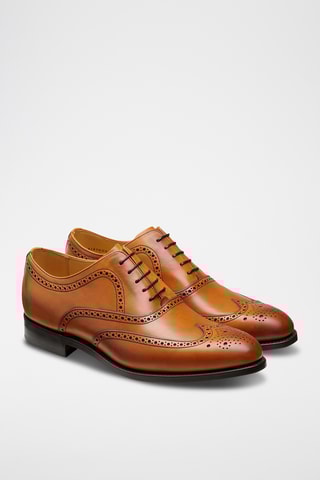 Richelieus en cuir Cranford - Marron 