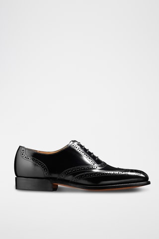Richelieus en cuir verni Albert - Noir