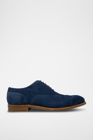 Richelieus en nubuck Pullman - Bleu marine