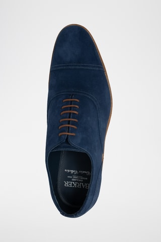 Richelieus en nubuck Pullman - Bleu marine