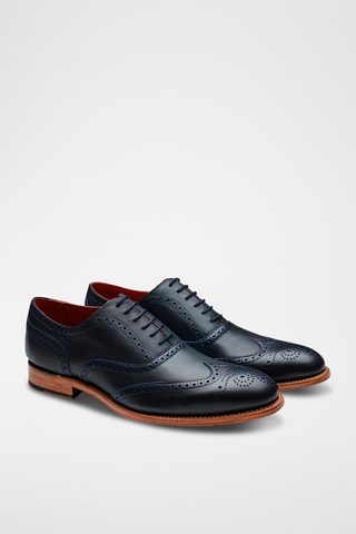 Richelieus en cuir de veau Brando 2 - Bleu marine