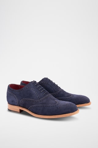 Richelieus en nubuck Brando 2 - Bleu marine