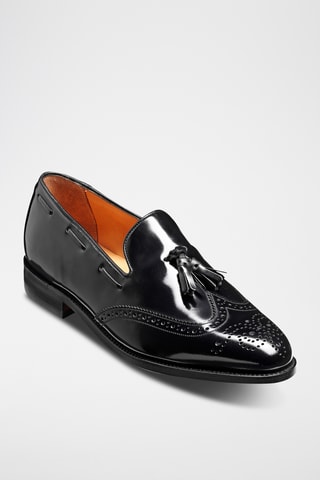 Slippers en cuir Clive - Noir