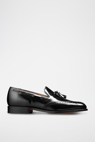Slippers en cuir Clive - Noir