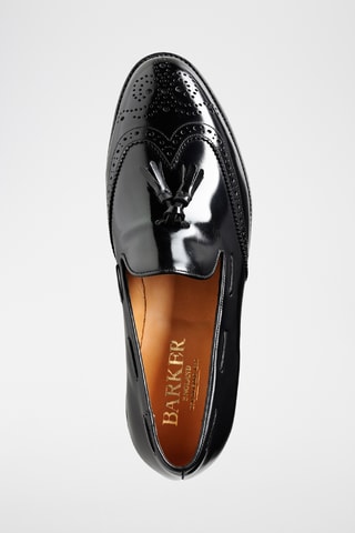 Slippers en cuir Clive - Noir