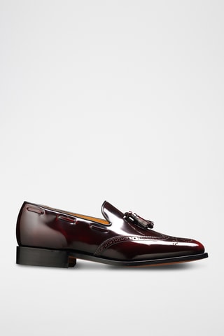 Slippers en cuir Clive - Bordeaux