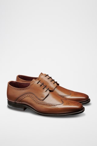 Derbys en cuir de veau Matt 2 - Marron