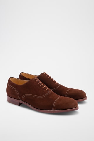 Richelieus en nubuck Niven - Marron foncé