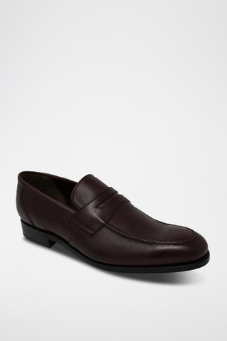 Mocassins en cuir de veau Warner - Bordeaux