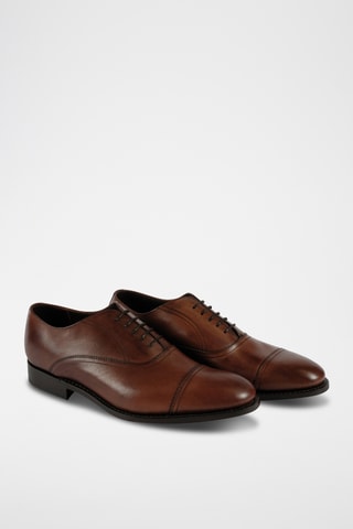 Richelieus en cuir Nevis - Marron foncé