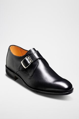 Derbys à boucle en cuir de veau Northcote - Noir