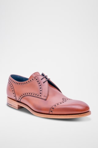 Derbys en cuir de veau Matlock - Marron