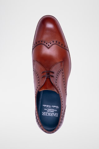 Derbys en cuir de veau Matlock - Marron
