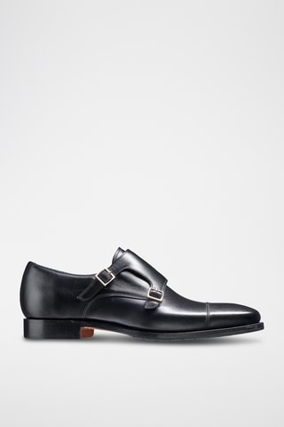 Derbys à boucles en cuir de veau Edison - Noir
