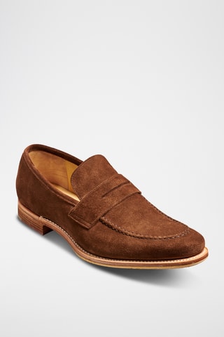 Mocassins en nubuck Gates - Marron