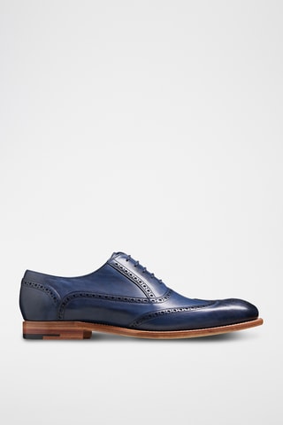 Richelieus en cuir Valiant - Bleu marine