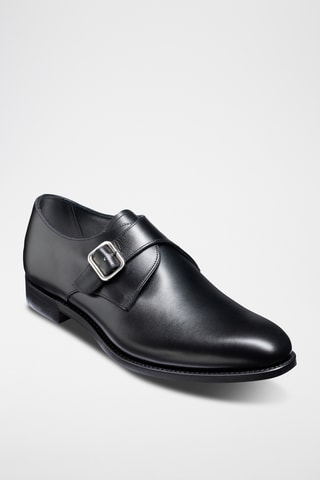 Derbys à boucle en cuir de veau Marble Arch - Noir
