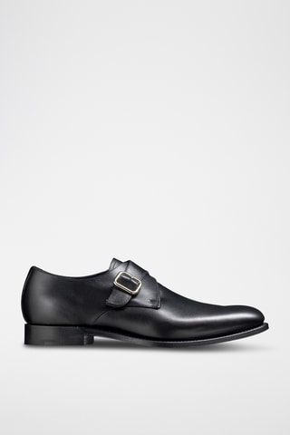 Derbys à boucle en cuir de veau Marble Arch - Noir