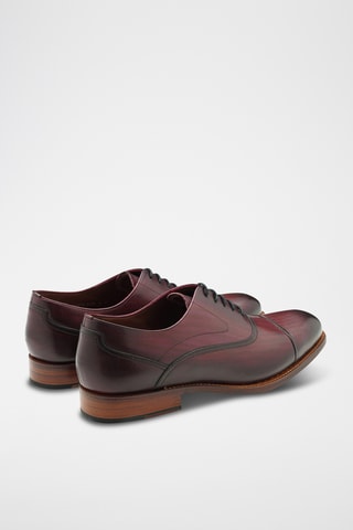 Richelieus en cuir Chingford - Bordeaux