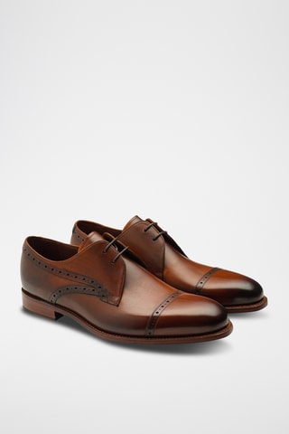 Derbys en cuir Ealing - Marron
