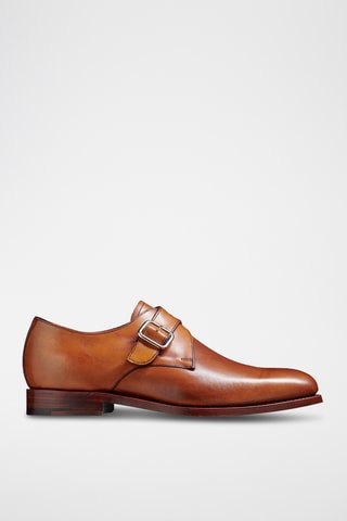 Derbys à boucle en cuir de veau Marble Arch - Camel