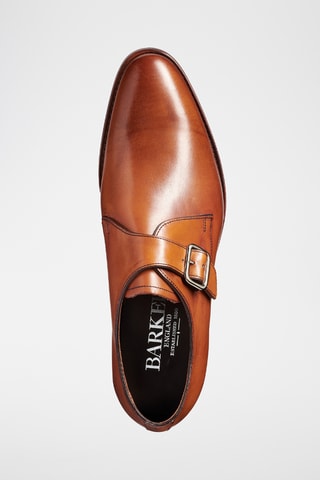 Derbys à boucle en cuir de veau Marble Arch - Camel