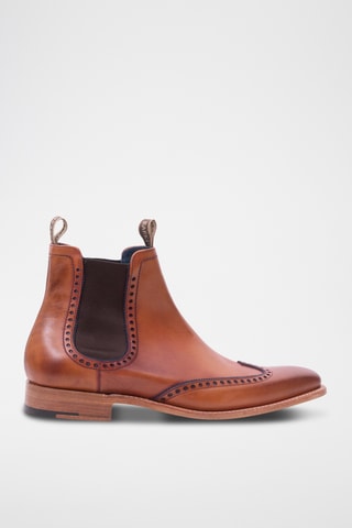 Boots Chelsea en cuir Moreton - Camel