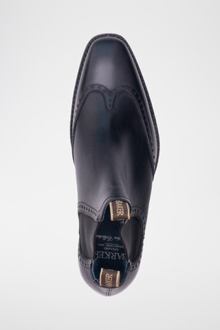 Boots Chelsea en cuir de veau Moreton - Noir