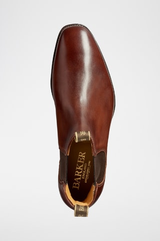 Boots Chelsea en cuir Mansfield - Marron foncé