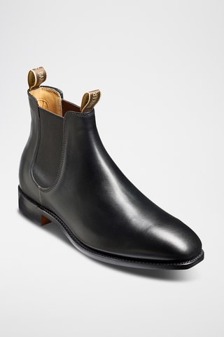 Boots Chelsea en cuir de veau Mansfield - Noir